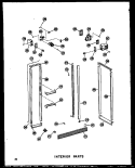 INTERIOR PARTS Diagram and Parts List for SDI22W P6034046W Amana Refrigerator
