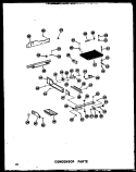 CONDENSOR PARTS Diagram and Parts List for SDI22W P6034046W Amana Refrigerator