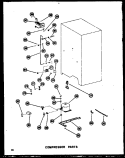 COMPRESSOR PARTS Diagram and Parts List for SDI22W P6034046W Amana Refrigerator
