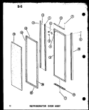 REF DOOR ASSY Diagram and Parts List for SDI22E P7487006W Amana Refrigerator