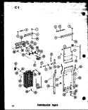 EVAP PARTS Diagram and Parts List for SDI22E P7487006W Amana Refrigerator