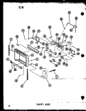 CAVITY ASSY Diagram and Parts List for SDI22E P7487006W Amana Refrigerator