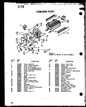 ICEMAKER PARTS Diagram and Parts List for SDI22E P7487006W Amana Refrigerator