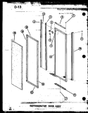 REF DOOR ASSY Diagram and Parts List for SDI22E1 P7487017W Amana Refrigerator