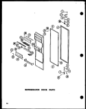 REF DOOR PARTS Diagram and Parts List for SP19E P7410002W Amana Refrigerator