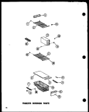 FZ INTERIOR PARTS Diagram and Parts List for SP19E P7410002W Amana Refrigerator