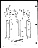 INTERIOR PARTS Diagram and Parts List for SP19E P7410002W Amana Refrigerator