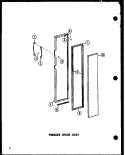 FZ DOOR ASSY Diagram and Parts List for SP19E P7487002W Amana Refrigerator
