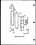 FZ DOOR PARTS Diagram and Parts List for SP19E P7487002W Amana Refrigerator