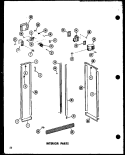 INTERIOR PARTS Diagram and Parts List for SP19E P7487002W Amana Refrigerator