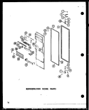 REF DOOR PARTS Diagram and Parts List for SP19E P7487013W Amana Refrigerator
