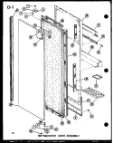 REF DOOR ASSY Diagram and Parts List for SLDI22F-1 P7540014W Amana Refrigerator