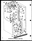 REF FZ FUNCTIONAL Diagram and Parts List for SLDI22F P7540019W Amana Refrigerator