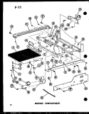 MACHINE COMPARTMENT Diagram and Parts List for SLDI22F P7540019W Amana Refrigerator