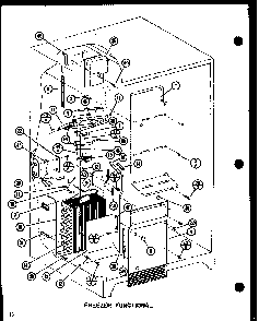 Freezer Functional Diagram and Parts List for SLDI25GL-P7642105WL  Amana Refrigerator