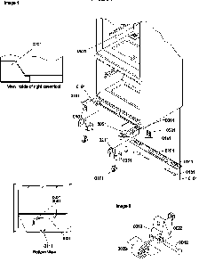 Insulation & Roller Assembly Diagram and Parts List for BX20S5W-P1196507WW  Amana Refrigerator