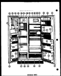 INTERIOR PARTS Diagram and Parts List for SDI22D  Amana Refrigerator