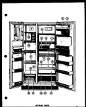 INTERIOR PARTS Diagram and Parts List for SDI22D  Amana Refrigerator