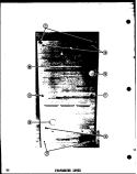 EVAP COVER Diagram and Parts List for SDI22D  Amana Refrigerator