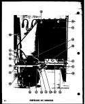 COMPRESSOR AND CONDENSER Diagram and Parts List for SDI22D  Amana Refrigerator