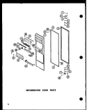 REF DOOR PARTS Diagram and Parts List for ESR22N-L P7332045W L Amana Refrigerator