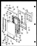 Page 1 Diagram and Parts List for SLDI25G P7642105W Amana Refrigerator