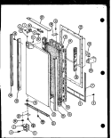 Page 2 Diagram and Parts List for SLDI25G P7642105W Amana Refrigerator