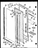 REF DOOR ASSY Diagram and Parts List for SLDI25G P7642105W Amana Refrigerator