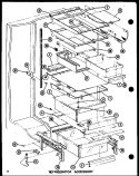 REF ACCESSORY Diagram and Parts List for SLDI25G P7642105W Amana Refrigerator