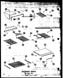 INTERIOR PARTS 18 CU. FT. Diagram and Parts List for ETM18N-A P6030329W A Amana Refrigerator
