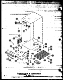 COMPRESSOR & CONDENSER 18 CU. FT. Diagram and Parts List for ETM18N-A P6030329W A Amana Refrigerator