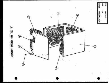 La Coil And Housing Assembly (lah3a/p52799-2c) Diagram and Parts List for RF2,3 P53802-1C Amana Air Conditioner