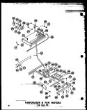 EVAP & FAN MOTORS 16 CU. FT. Diagram and Parts List for ET16N P6023627W Amana Refrigerator