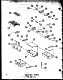 INTERIOR PARTS 18 CU. FT. Diagram and Parts List for ETM18N-C P6023630W C Amana Refrigerator