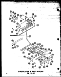 EVAP & FAN MOTORS 18 CU. FT. Diagram and Parts List for ETM18N-C P6023630W C Amana Refrigerator