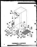 COMPRESSOR & CONDENSOR 18 CU Diagram and Parts List for ETM18N-C P6023630W C Amana Refrigerator