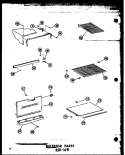INTERIOR PARTS ESR - 16W Diagram and Parts List for ESR-16W P6030304W Amana Refrigerator
