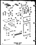 INTERIOR PARTS ESR - 16W Diagram and Parts List for ESR-16W P6030304W Amana Refrigerator