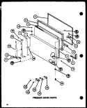 FZ DOOR PARTS Diagram and Parts List for TMI18K P7803234W Amana Refrigerator