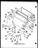 FZ DOOR PARIS Diagram and Parts List for TR18J P7739004W Amana Refrigerator