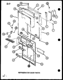 Part Location Diagram of D7635001 Whirlpool Inner dr panel-ref
