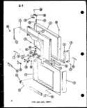 UPPER DOOR PARTS (ESRFC) Diagram and Parts List for ESRFC14E-C P7464512W C Amana Refrigerator