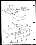 REF COMPARTMENT INTERIOR PARTS (ESRFC) Diagram and Parts List for ESRFC14E-C P7464512W C Amana Refrigerator