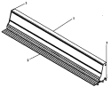 RANGE BACK RAIL ACCESSORY Diagram and Parts List for XBR301WW P1133333 Amana Range