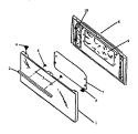 OVEN DOOR ASSY Diagram and Parts List for RBK29AA093M P1142829N W Amana Range
