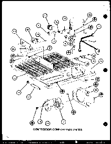 Section 2 Diagram and Parts List for CIC-4H-P7621308W  Amana Refrigerator