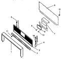 BACKGUARD ASSY Diagram and Parts List for RLS270UL P1142924NL Caloric Range