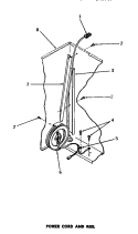 POWER CORD & REEL Diagram and Parts List for  Speed Queen Dishwasher