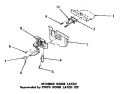 M110063 DOOR LATCH Diagram and Parts List for  Speed Queen Dishwasher