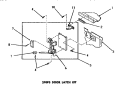 270P3 DOOR LATCH KIT Diagram and Parts List for  Speed Queen Dishwasher